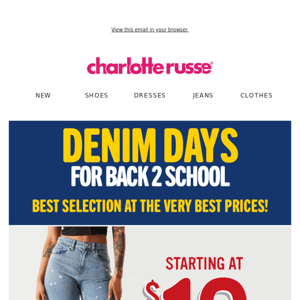 Back To School Denim Starting From $10 👖✨