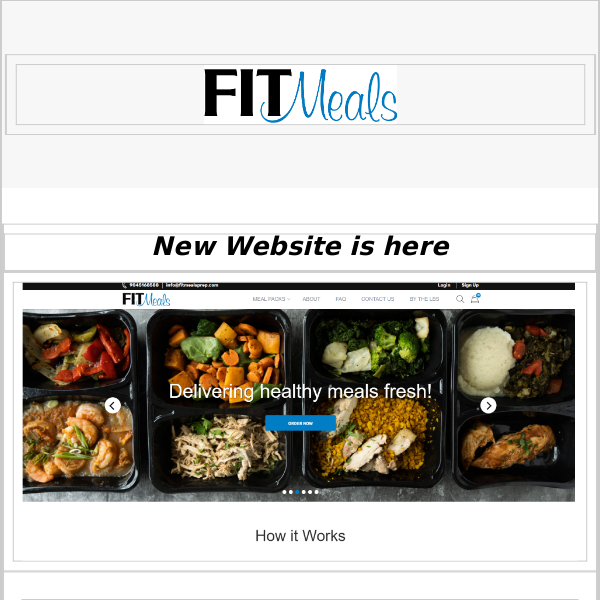 Hi FIT Meals, Welcome to Our New Website!