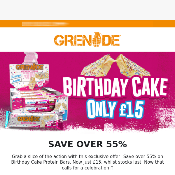 Birthday Cake Now £15 🚨