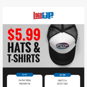 $5.99 Hats & T-Shirts 😱