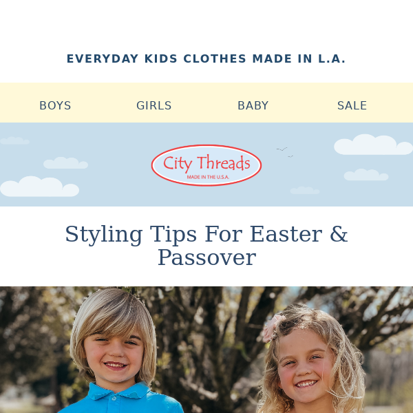 City Threads 👉 Easter & Passover Style Guide