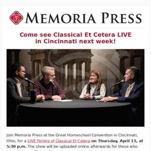 Classical Et Cetera...LIVE in Cincinnati!