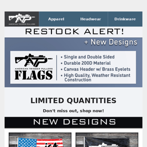 🚨ALERT🚨 - Durable 200D Flags 🇺🇸 Back In Stock!