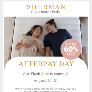 Afterpay Day is coming! Get ready for the bargains