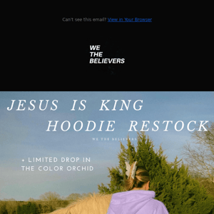 Jesus Is King Hoodie Restock