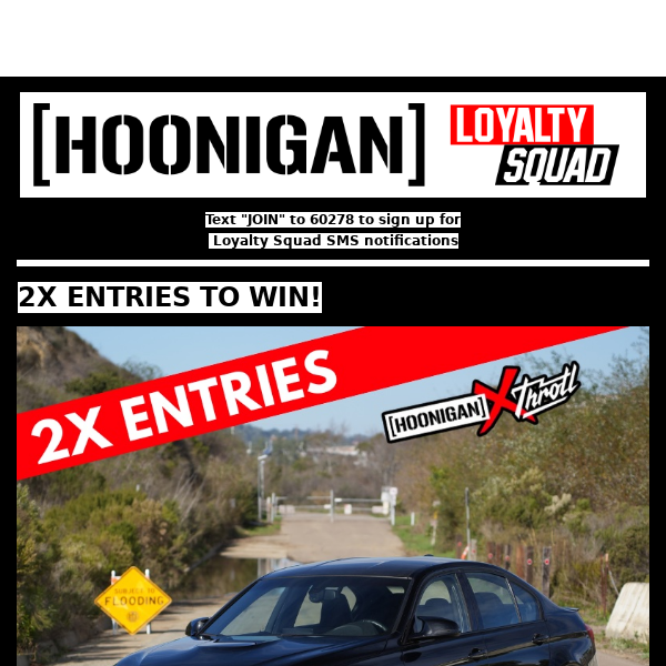 2X ENTRIES TO WIN OUR BMW M3