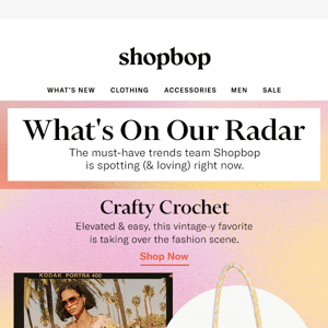 The trends on team Shopbop's radar