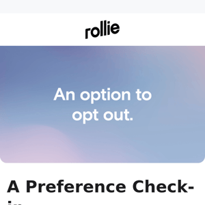 A Preference Check-in