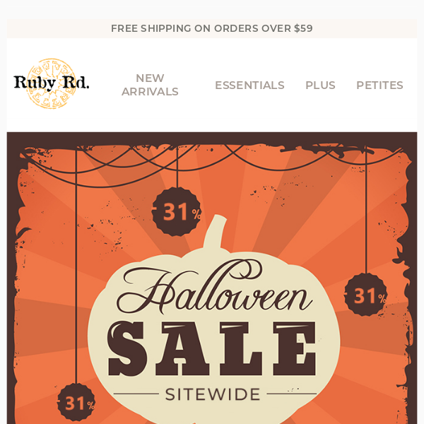 Happy Halloweekend, Boo! Celebrate with 31% Off