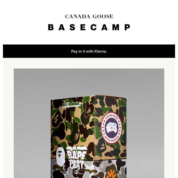 BE@RBRICK joins the Canada Goose x BAPE collab