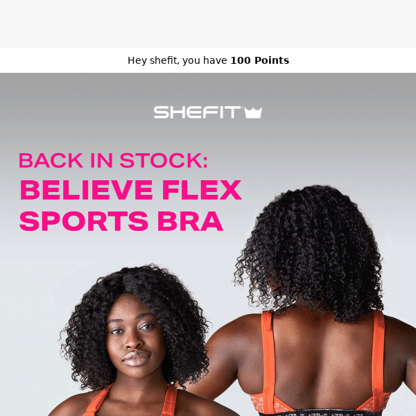 Womens SHEFIT Flex Sports Bras