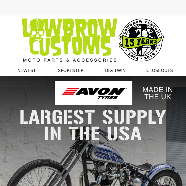 Lowbrow Customs Logo Shop Stool