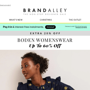 An Extra 20% off Boden