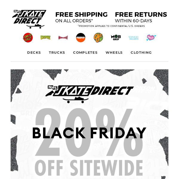 Black Friday - 20% Off EVERYTHING + Free Shipping 🔥
