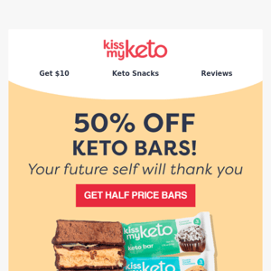 Get your HALF PRICE Bars! 😲