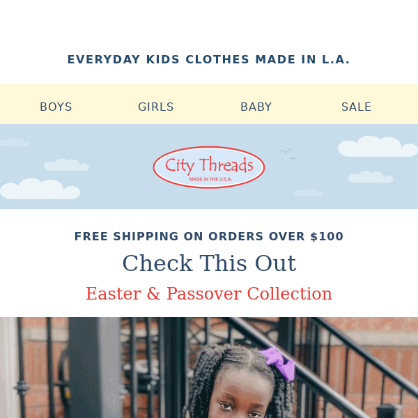 City Threads  Easter & Passover Collection Is Here | Up To 40% Off Fall & Winter