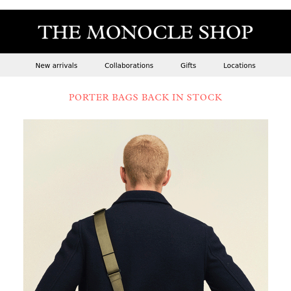 The Monocle Shop | Porter bags back in stock - monocle.com