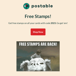 ✨ Free Stamps Until Sunday Night ✨