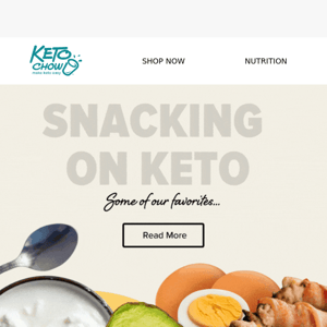 All about snacks on keto