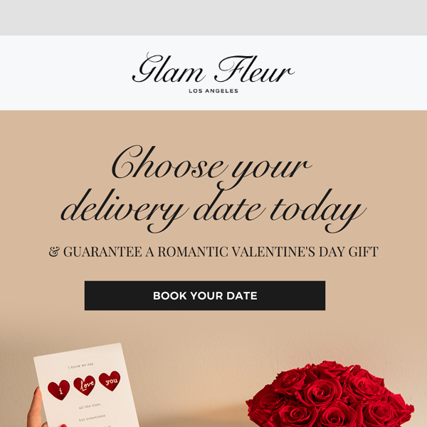 Reserve Your Valentine's Day Delivery Now