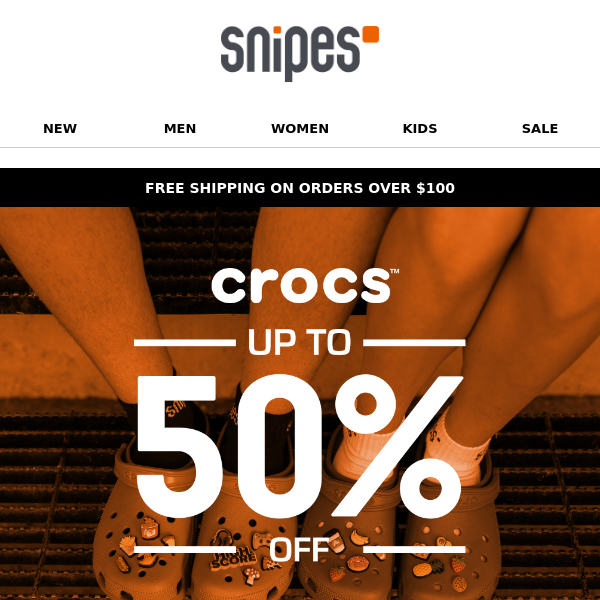 50% Off Crocs!