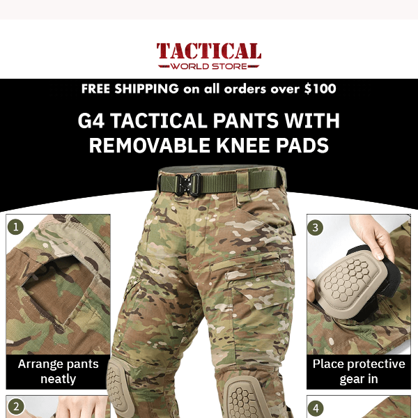 Discover the G4 Camouflage Tactical Pants