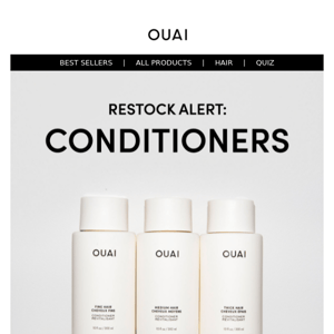 Restock alert: conditioners