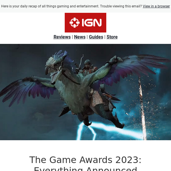 The Game Awards 2023: Everything Announced - IGN