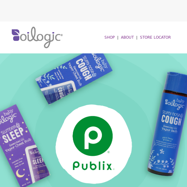 , Oilogic is now at Publix!