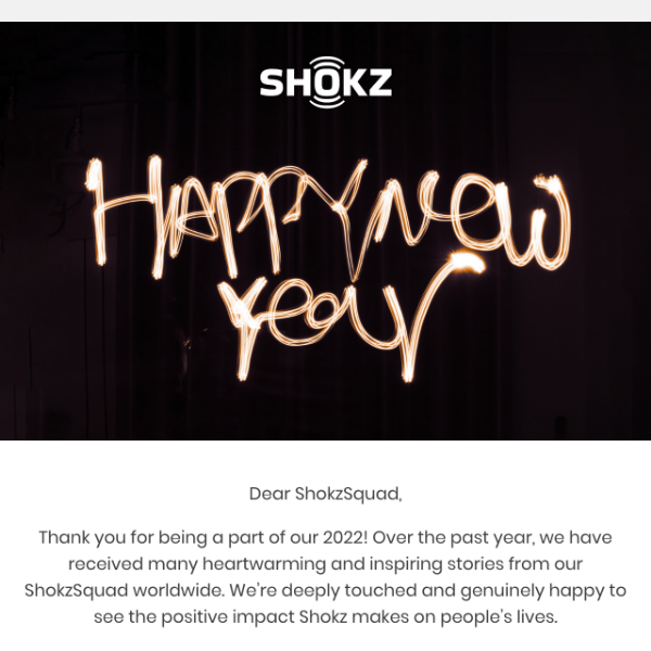 New Year Wishes From Shokz!