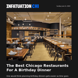 The 25 Best Spots For A Birthday Dinner