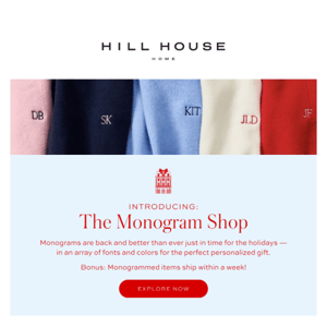 Introducing: The Monogram Shop