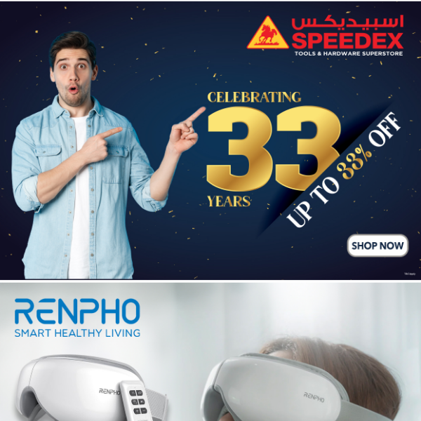 Speedex 33rd Anniversary Sale: Slash Up To 33% Off! 🎉 Shop Now.