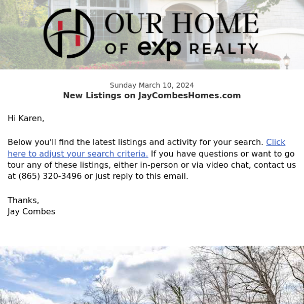 New Property Listings on JayCombesHomes.com