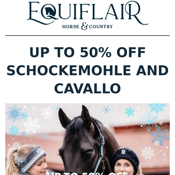 UP TO 50% OFF SCHOCKEMOHLE AND CAVALLO