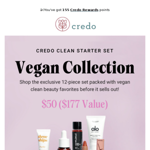 Limited Edition! $50 Vegan Clean Beauty Set ($177 value!)