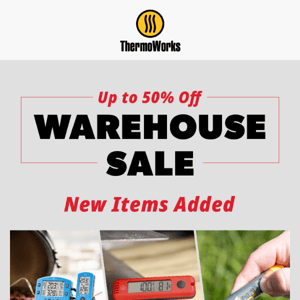 New Items Added to Spring Warehouse Sale!