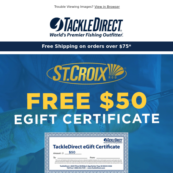 FREE GIFT with select St. Croix purchase! - Tackle Direct
