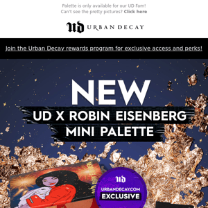 NEW + EXCLUSIVE! UD x Robin Eisenberg Mini Eyeshadow Palette