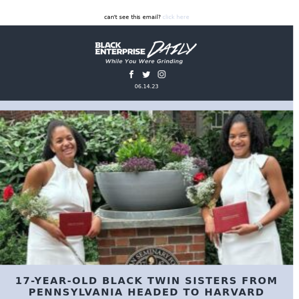 17-Year-Old Black Twin Sisters From Pennsylvania Headed to Harvard University