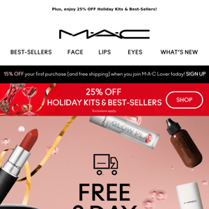 FREE two-day shipping when you spend $100+.