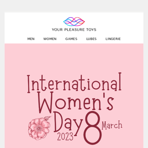 Celebrate International Women's Day with 20% Off!