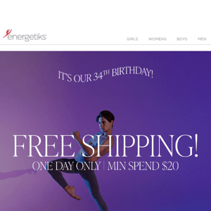 It's our birthday! FREE SHIPPING ON US 🎁🎂