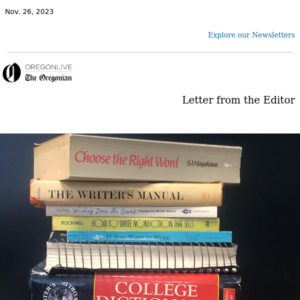 Readers take us to task: Letter from the Editor