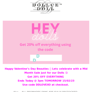 🛍 20% OFF EVERYTHING 💞