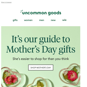 It’s our guide to Mother’s Day gifts