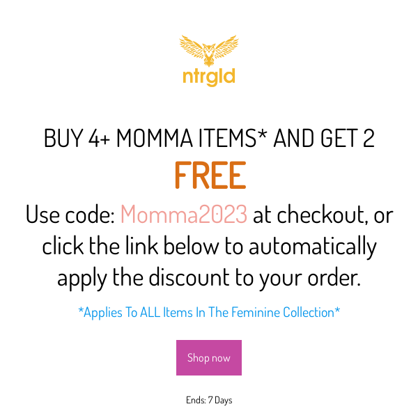 Buy 4 Get 2 FREE - Momma Day Sale!!
