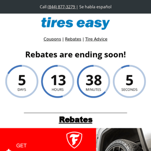 🎉 Hurry! Don't miss out on Rebates, ending soon! 🏃‍♂️