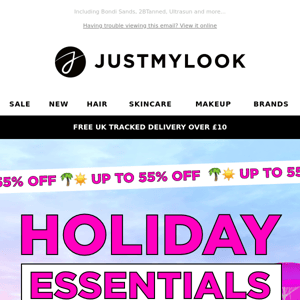 Up to 55% Holiday Essentials 😍🌴