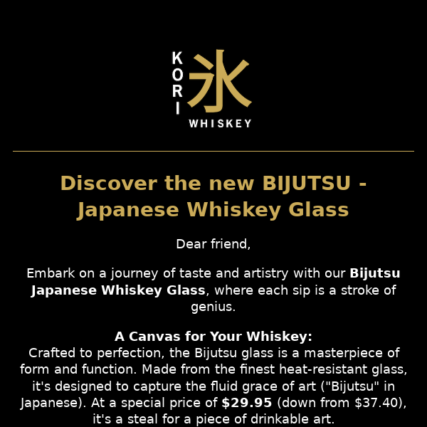 Art in a Glass: the Bijutsu Whiskey Glass 🖌️🥃